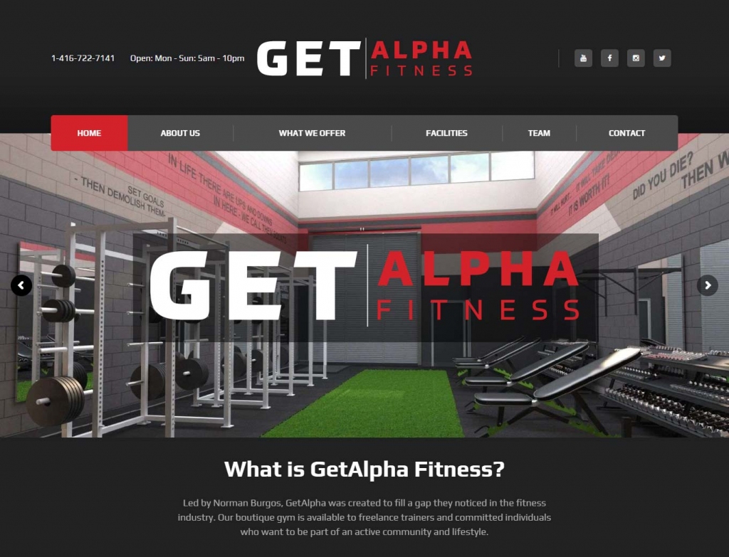 A glimpse inside the GET Alpha Fitness gym in Aurora