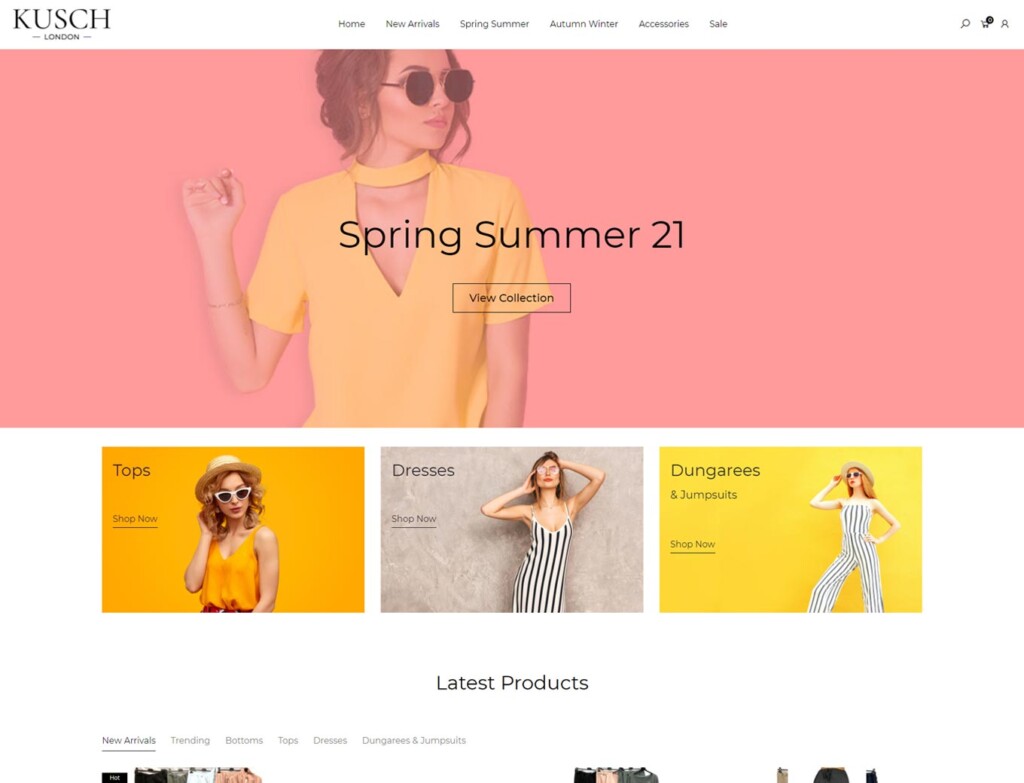 Kusch fashion clothing wholesaler website